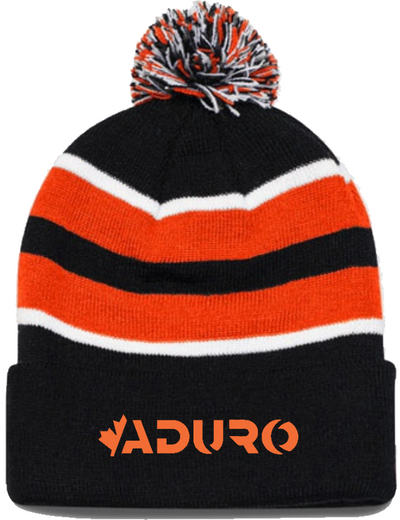 Knit Fold Over Pom-Pom Beanie