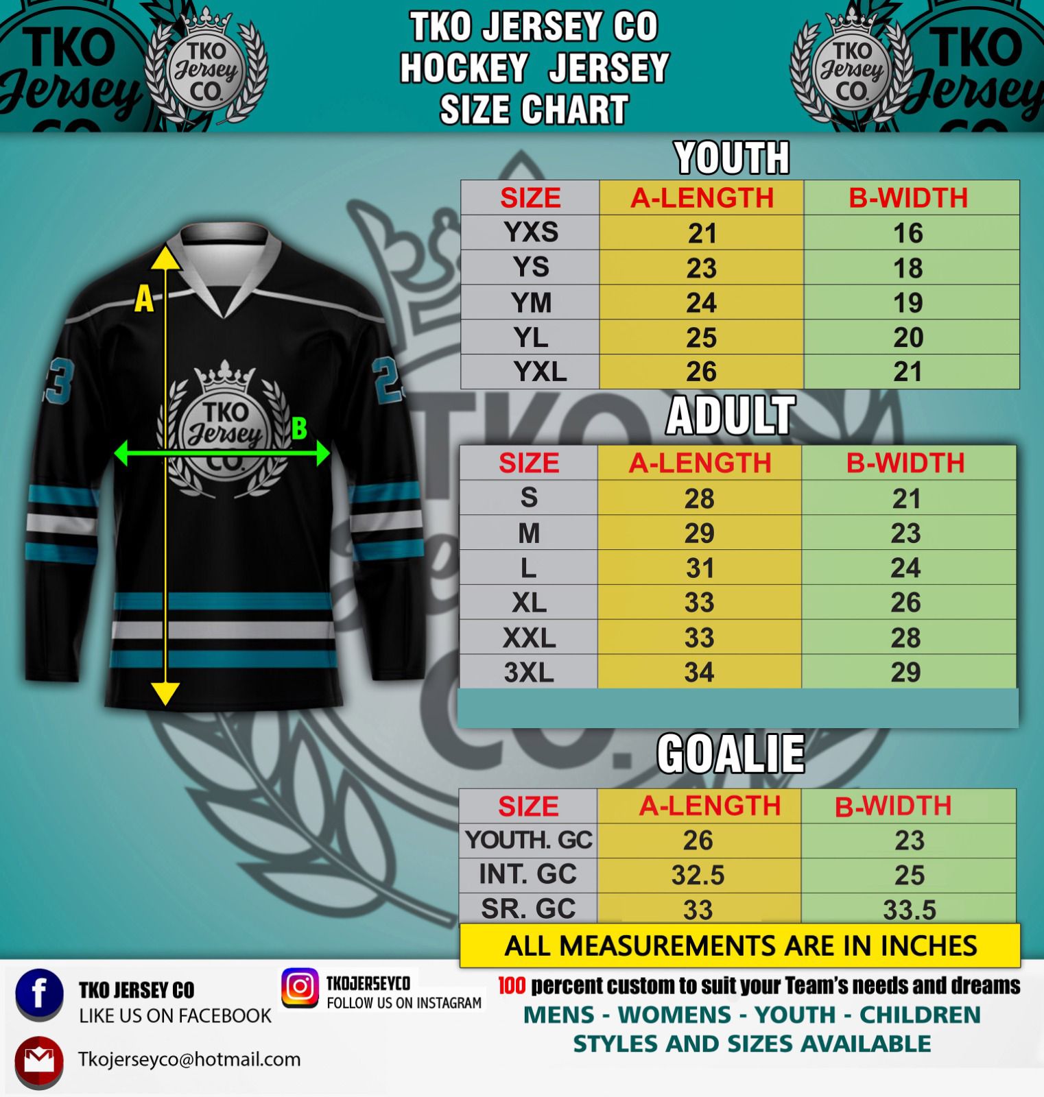 Elite Hockey Jersey (No Sponsor Logo) | Blue Jersey
