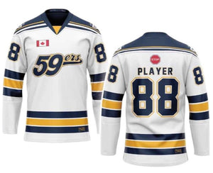 Elite Hockey Jersey (No Sponsor Logo) | White Jersey