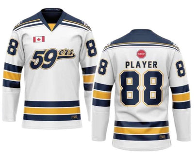 Elite Hockey Jersey (No Sponsor Logo) | White Jersey