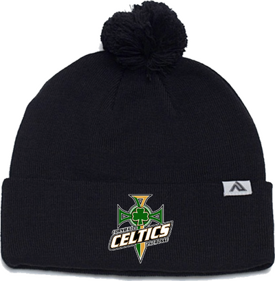 Pacific Headwear Knit Fold Over Pom-Pom Beanie