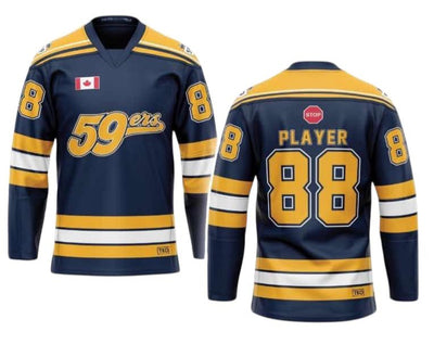 Elite Hockey Jersey (No Sponsor Logo) | Blue Jersey