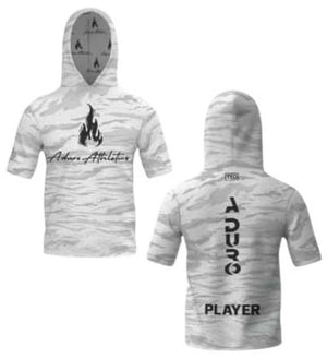 Elite Short Sleeve Hoodie | Grey Camo