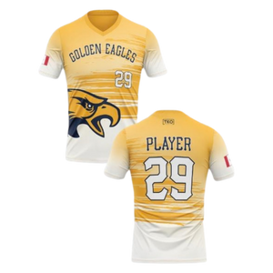 Yellow and white sports jersey with 'Golden Eagles' and number '29'.