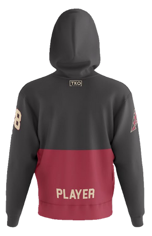 Ancaster D-Backs Elite Hoodie | Black/Red Stripe