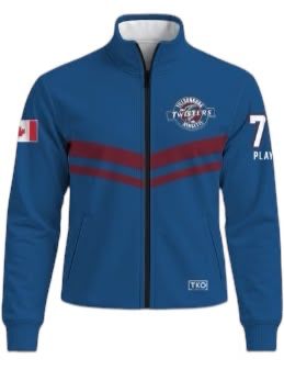 Tillsonburg Twisters Elite Track Jacket | Blue Chevron