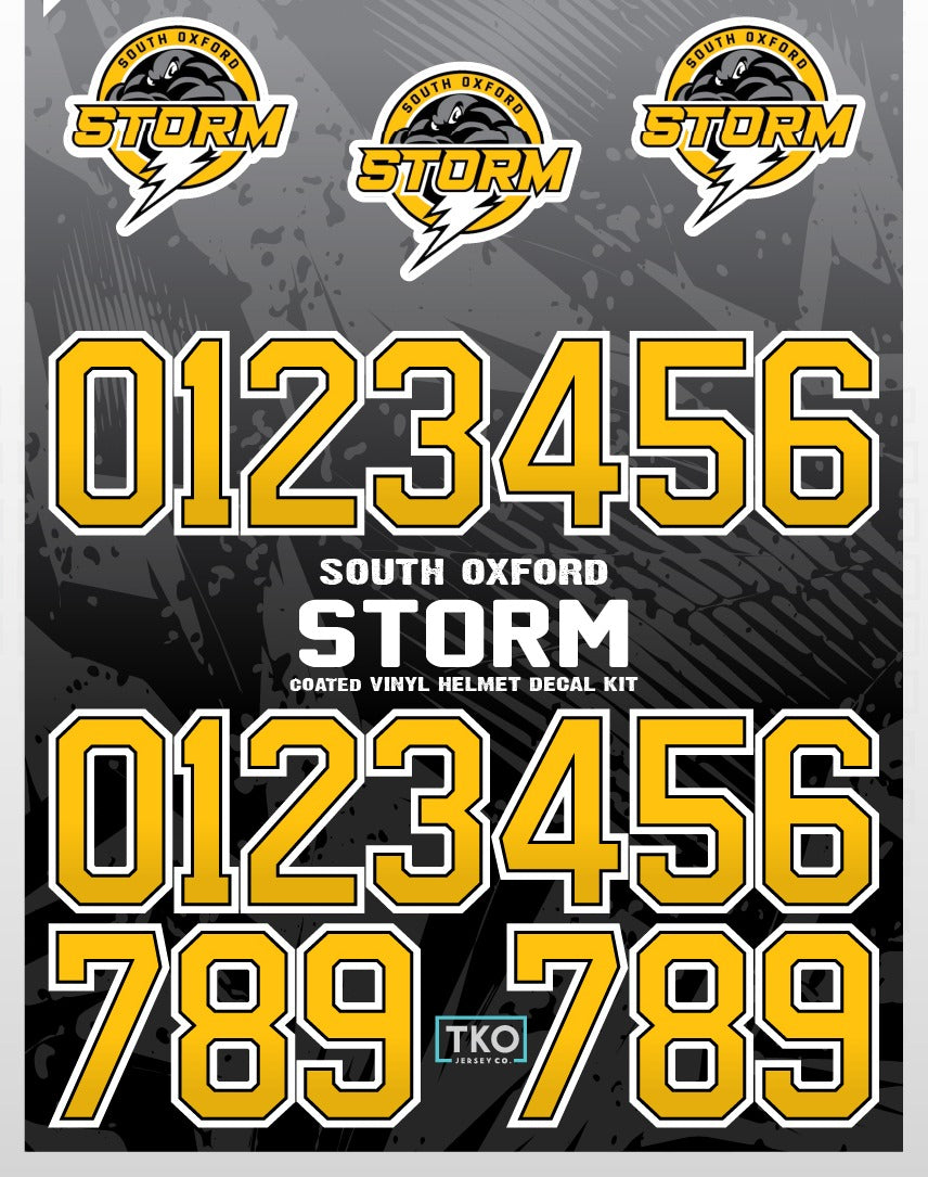 South Oxford Storm Helmet Stickers