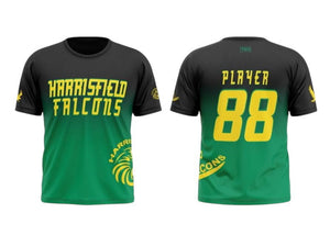 Elite "Black/Green Fade" Training Shirt- Harrisfield Falcons