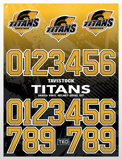 Tavistock Titans Helmet Stickers