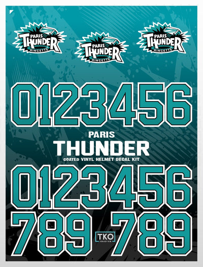 Paris Thunder Ringette Decal Kit