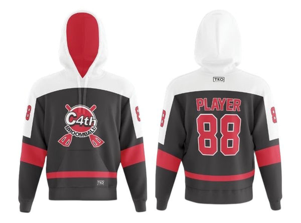 Seaforth Broomball Elite Hoodie | Black Jersey Replica