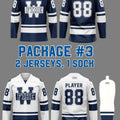 Hockey Package #3 | 2 Jerseys, White Sock