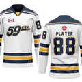 Elite Hockey Jersey (No Sponsor Logo)  | White Jersey
