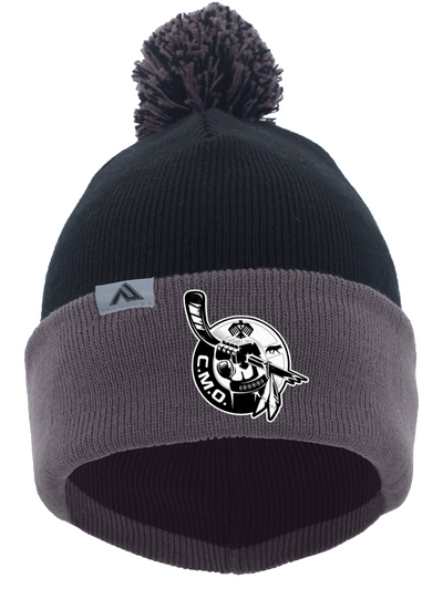 Pacific Headwear Knit Fold Over Pom-Pom Beanie