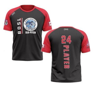 Elite T-Shirt | "BOSL" Black & Red