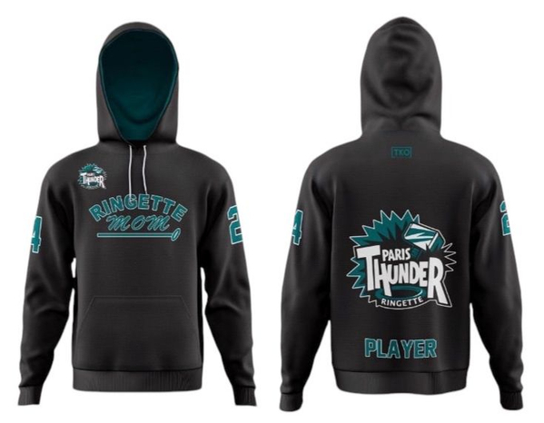 Elite Hoodie | Ringette Mom with Puck