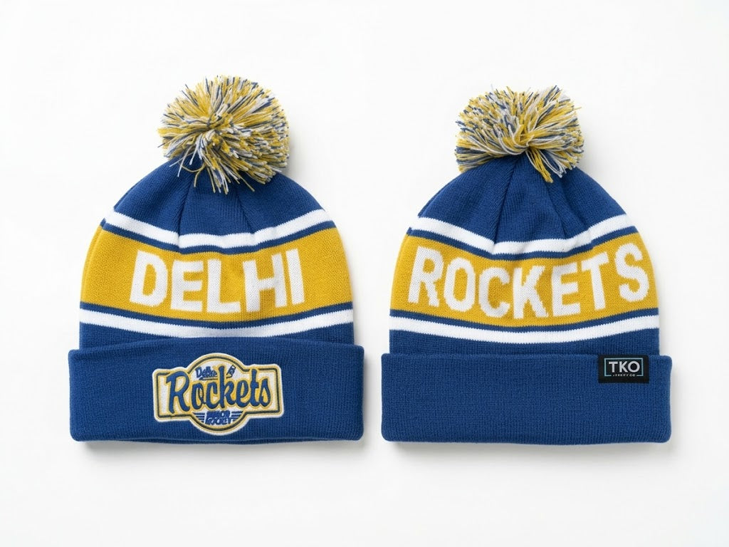 Delhi Rockets Elite Beanie | Pom Stripe