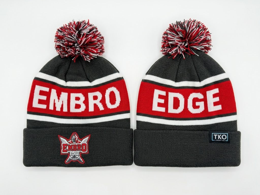 Embro Edge Elite Beanie | Pom Stripe