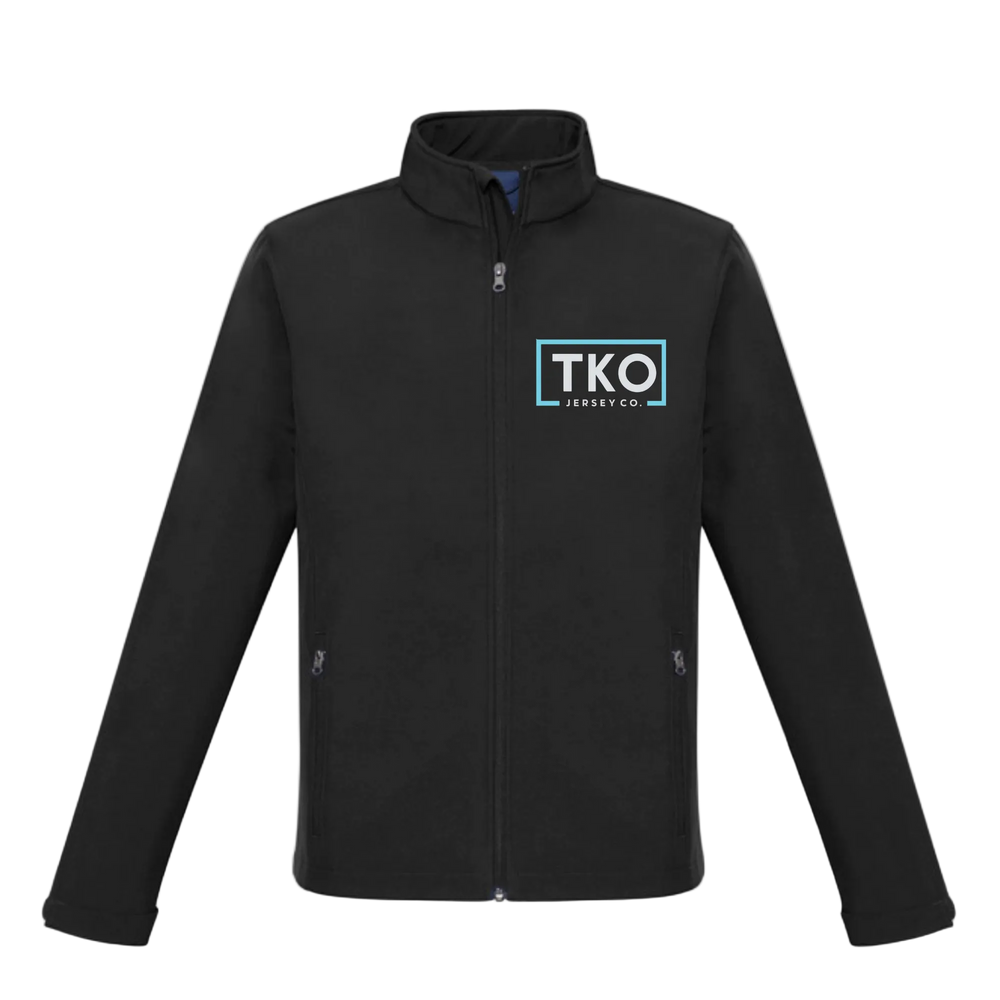 Black jacket with TKO logo on a white background