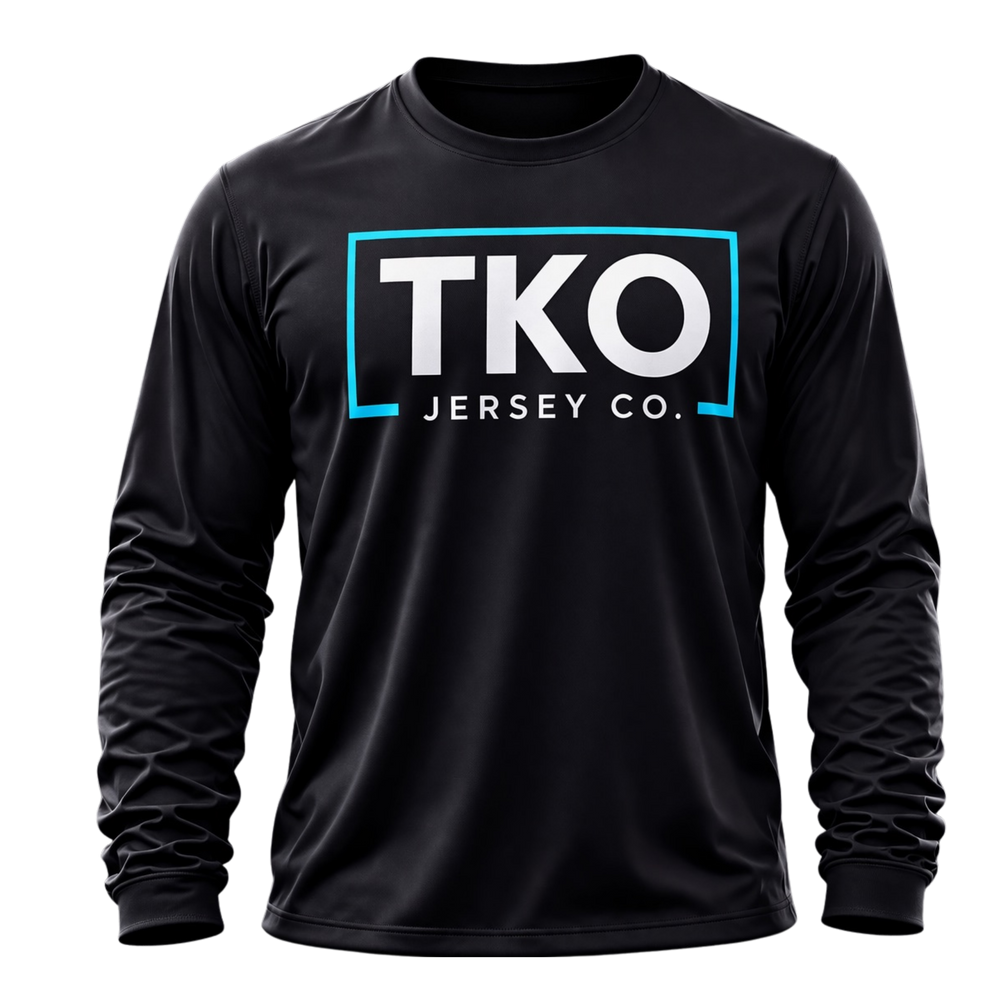 Custom sublimated long sleeve training shirt in team colours