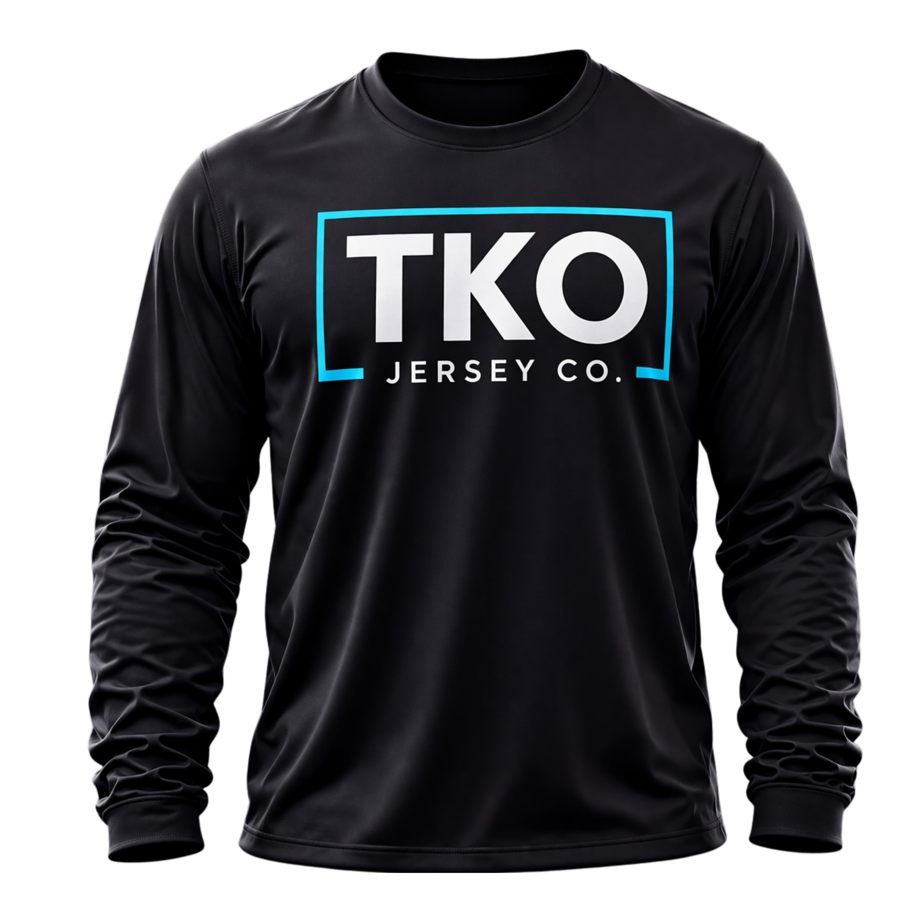 Custom sublimated long sleeve training shirt in team colours