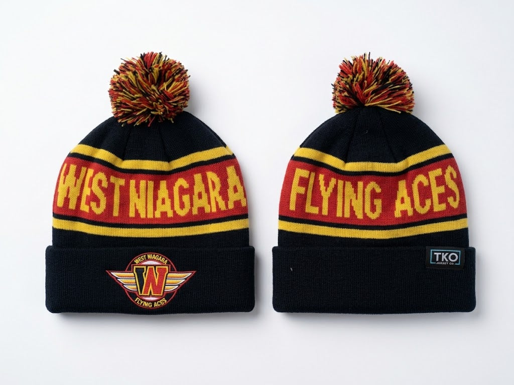 West Niagara Flying Aces Elite Beanie | Pom Stripe