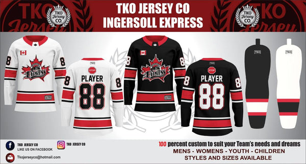 Ingersoll Express Uniform Package | 2 Jerseys, 2 Socks