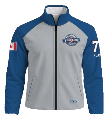 Tillsonburg Twisters Elite Track Jacket | Grey 