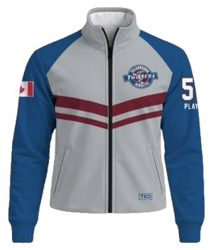 Tillsonburg Twisters Elite Track Jacket | Grey Chevron