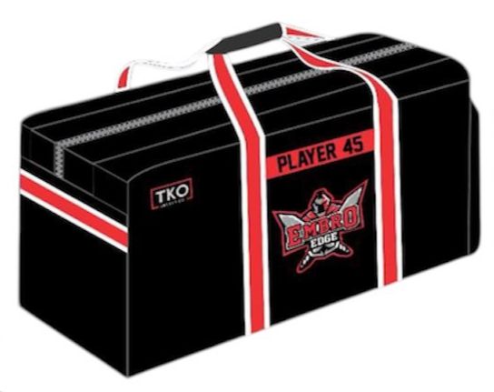 Embro Edge Hockey Bag | Goalie (40" x 20" x 20") (Includes Name and Number)