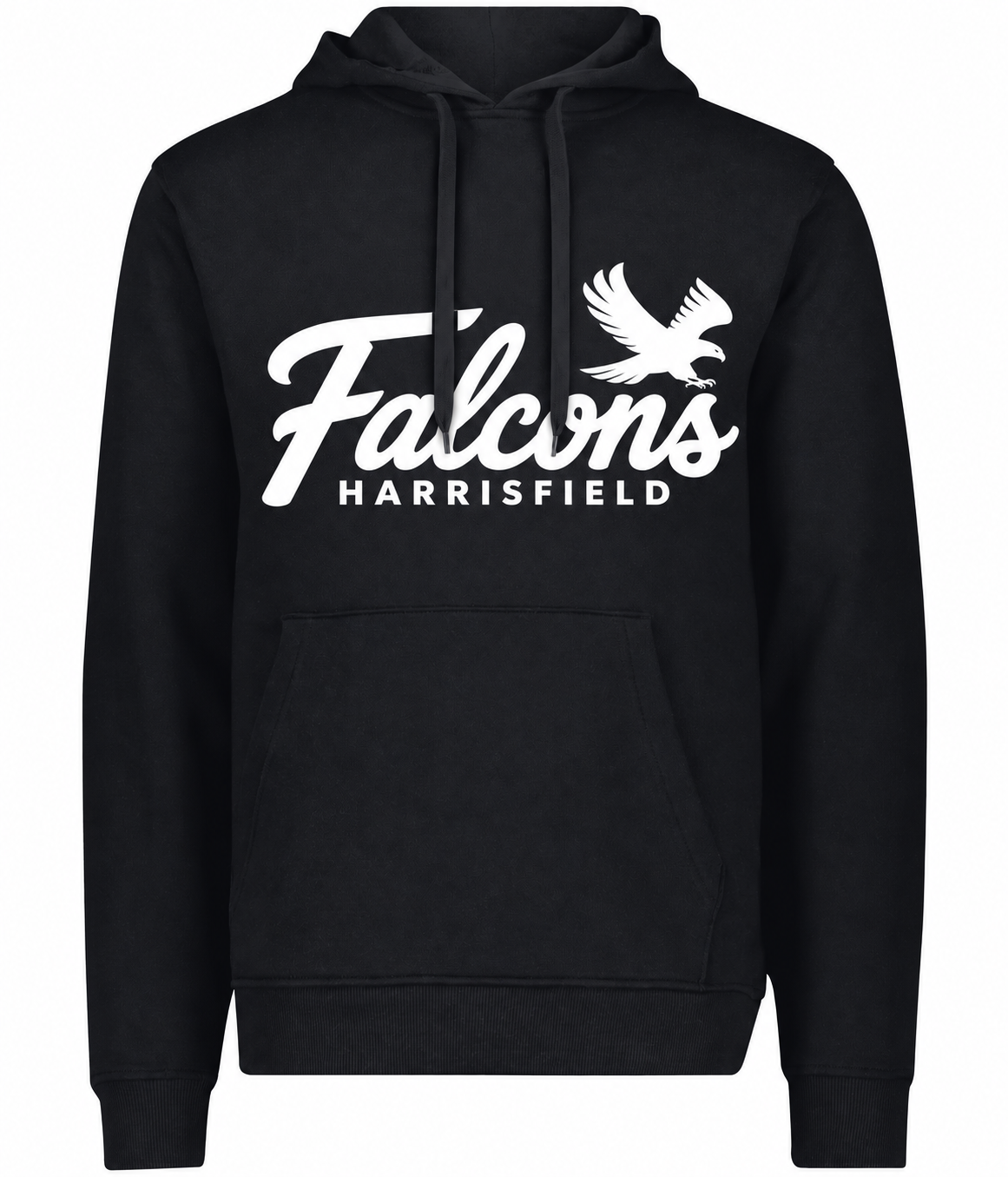 Harrisfield Falcons Adult Augusta 60/40 Fleece Hoodie | Black