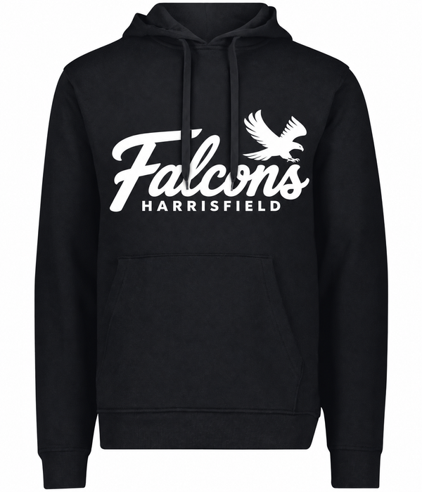 Harrisfield Falcons Adult Augusta 60/40 Fleece Hoodie | Black