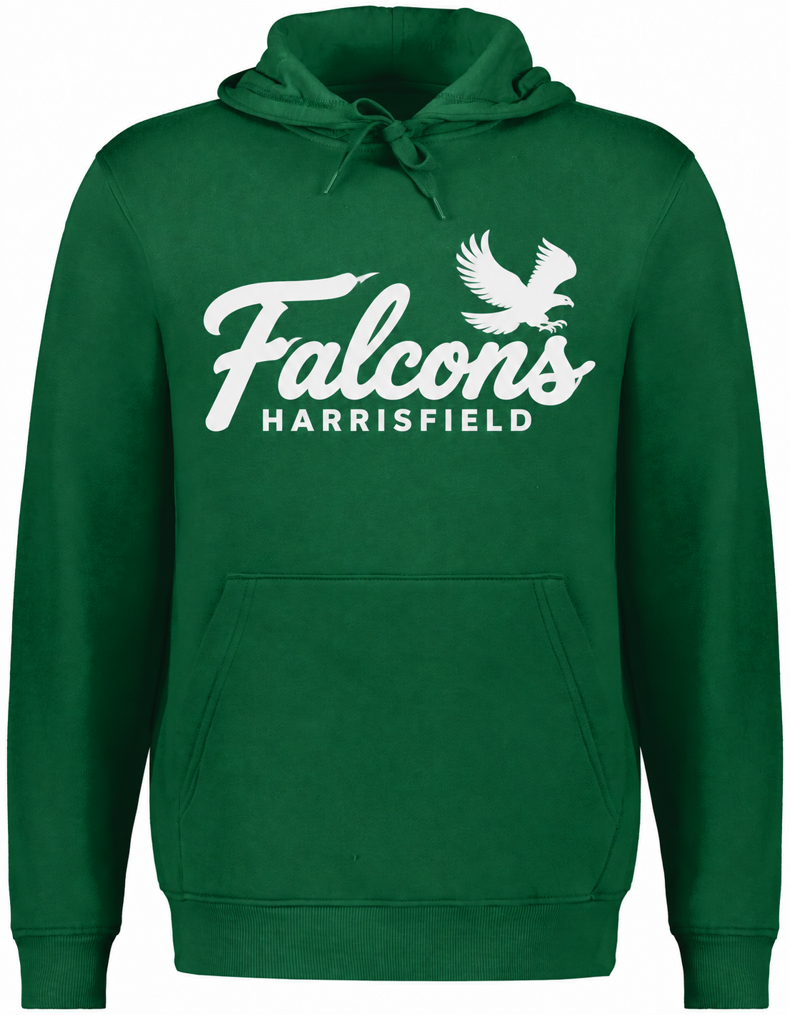 Harrisfield Falcons Adult Augusta 60/40 Fleece Hoodie | Dark Green