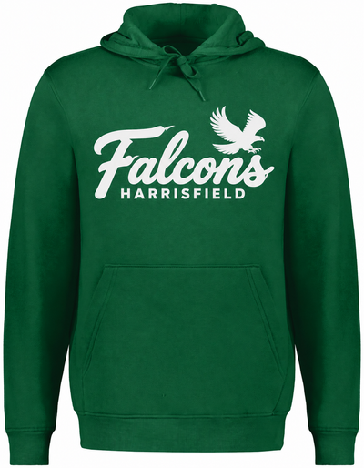 Harrisfield Falcons Adult Augusta 60/40 Fleece Hoodie | Dark Green
