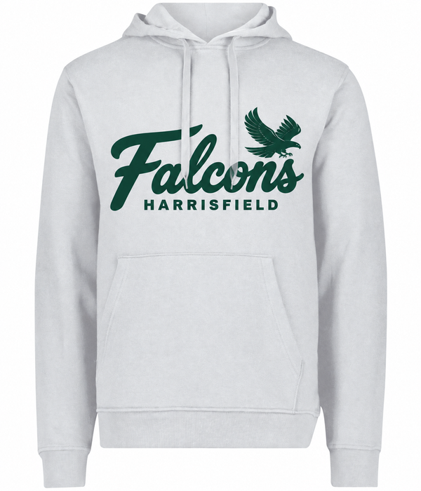 Harrisfield Falcons Adult Augusta 60/40 Fleece Hoodie | White