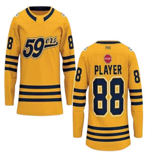Elite Hockey Jersey (No Sponsor Logo)  | Yellow Jersey