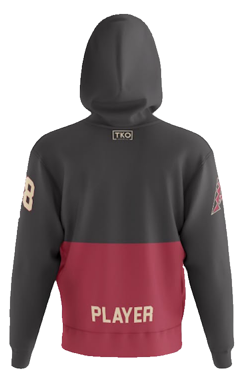 Ancaster D-Backs Elite Hoodie | Black/Red Stripe