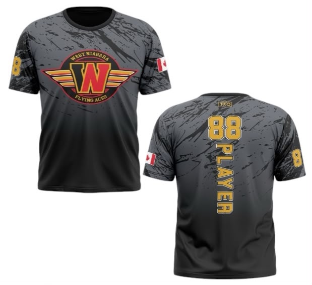 West Niagara Flying Aces Elite T-Shirt | Splatter