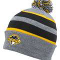Knit Fold Over Pom-Pom Toque