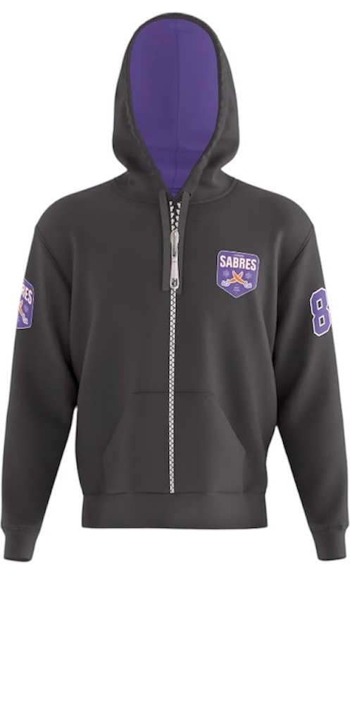 Oxford Sabres Elite Full-Zip Hoodie | Black