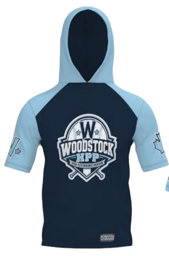 Woodstock HPP Baseball Elite Short Sleeve Hoodie | Logo