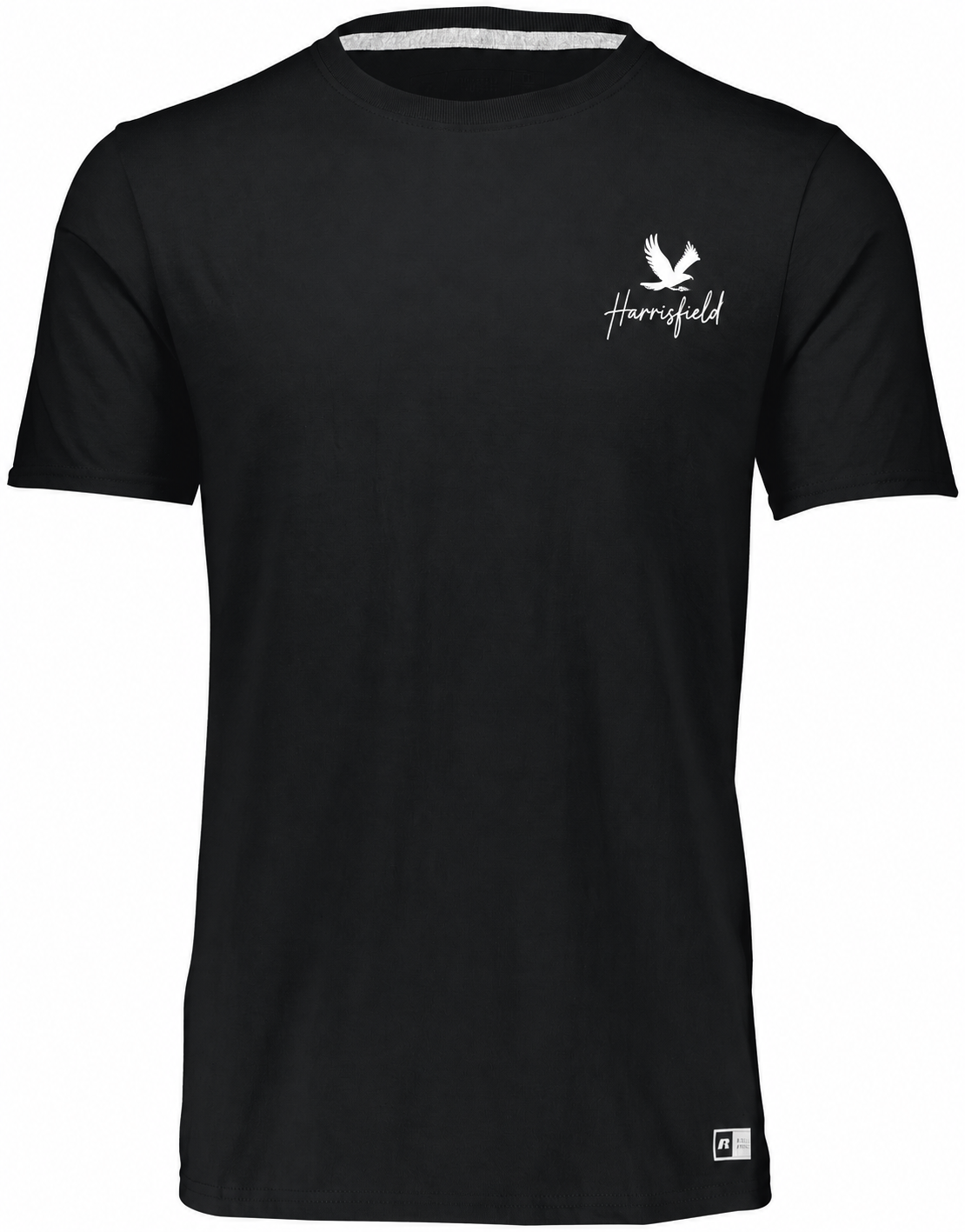 Harrisfield Falcons Adult Russell Essential Tee | Black