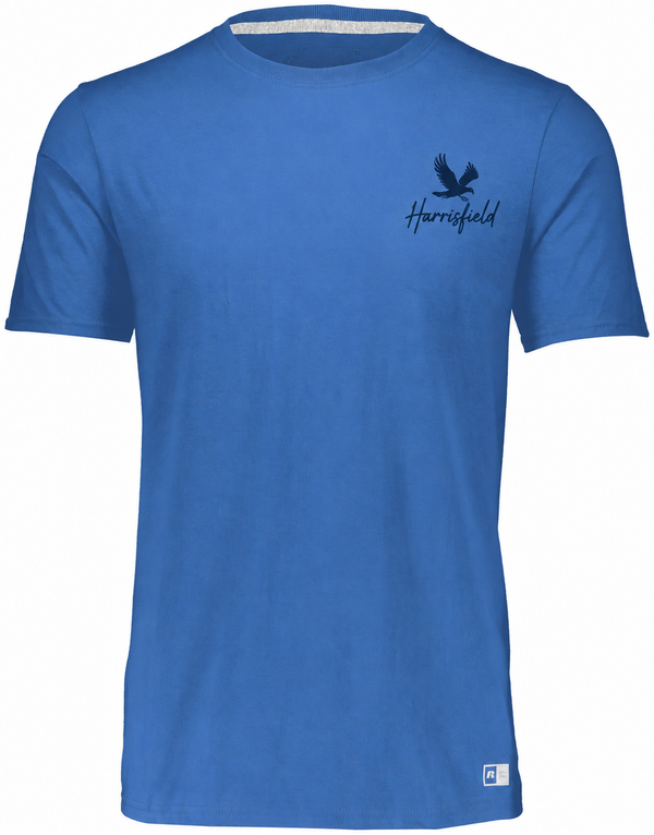 Harrisfield Falcons Adult Russell Essential Tee | Collegiate Blue