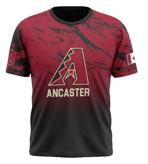 Ancaster D-Backs Elite T-Shirt | Splatter