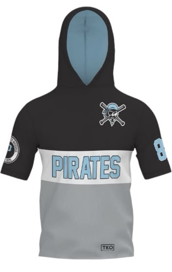 Aylmer Pirates Elite Short Sleeve Hoodie | Stripe