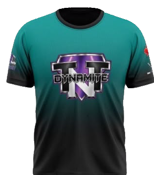 TNT Dynamite Elite T-Shirt | Teal/Black Fade