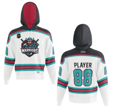 Wellington Warriors Elite Hoodie | White Jersey