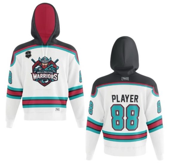 Wellington Warriors Elite Hoodie | White Jersey
