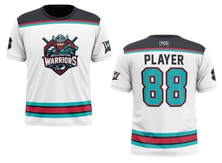 Wellington Warriors Elite T-Shirt | White Jersey